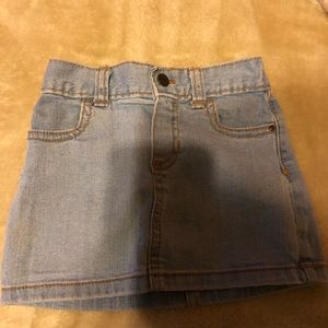 Toddler jean skirt